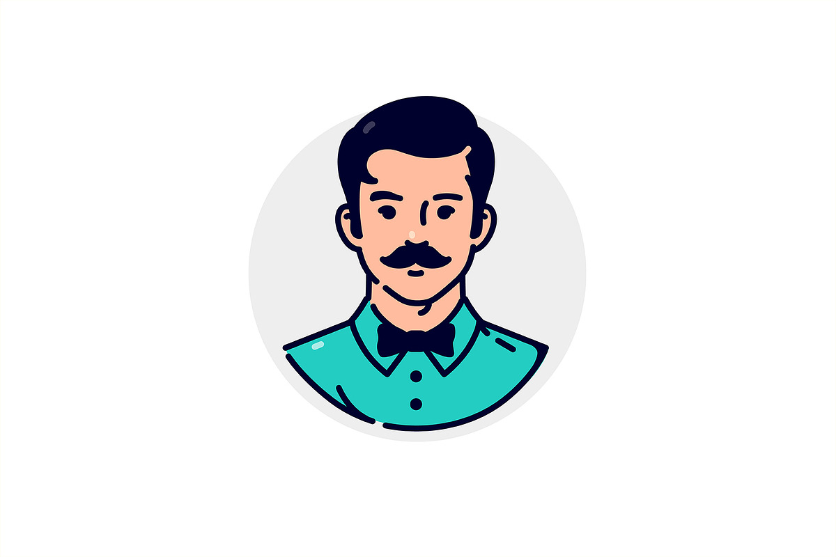 Avatars icons of people, a Person Illustration by GeekClick (Photo 2 of 7)