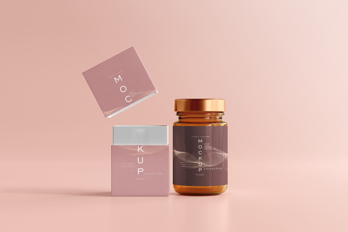 390+ Cosmetic Branding Mockup Scenes, a Cups & Container Mockup by pmvch (Photo 227 of 367)
