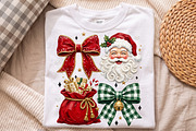 Christmas Santa Png,Festive Bows, an Object Illustration by Libby Wishes (Thumbnail 1 of 3)