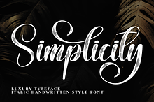 Simplicity | Script Font
