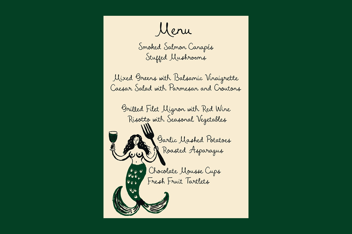 Almond Biscotti - Hand drawn font preview 2