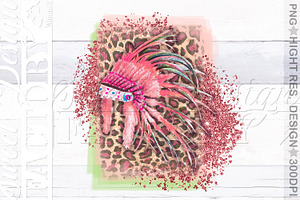 Feather Headress Sublimation Design