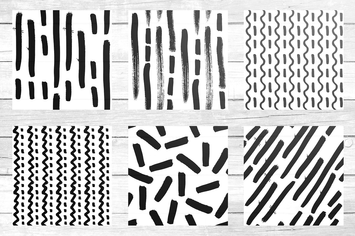 60 Dots&Lines Patterns -Bundle-, a Pattern Graphic by CARROTDESIGN (Photo 4 of 11)