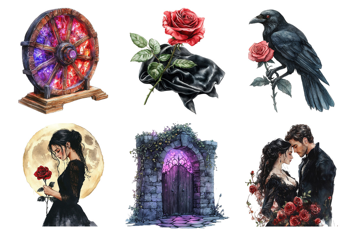 Watercolor Sleeping Beauty Clipart, an Illustration by Daily.Designs (Photo 4 of 5)