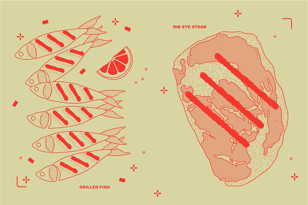 BBQ Food Vector Illustrations, a Food Illustration by TheFoodAtlas (Photo 7 of 17)