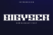 Bigyser - Font, a Slab Serif Font by artchiles_design (Thumbnail 1 of 5)