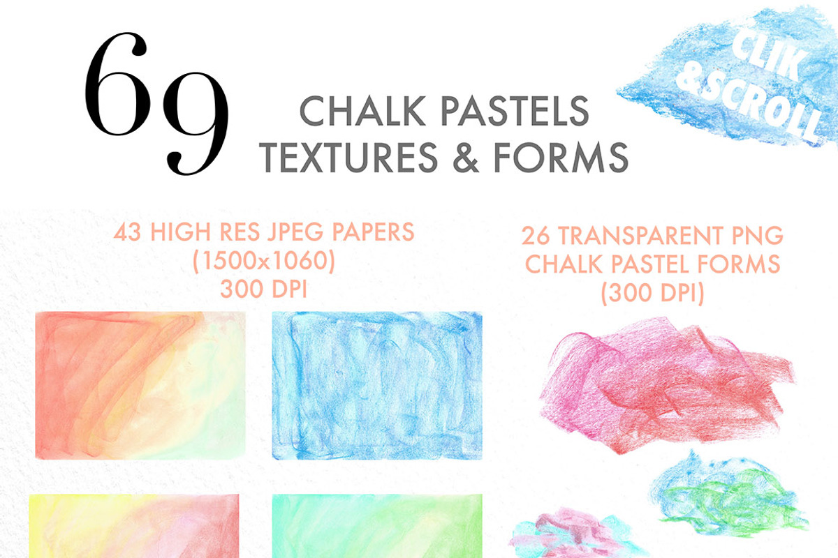Pastel textures backgrounds & forms preview 4