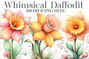 Whimsical daffodil Clipart, an Illustration by Designworld (Thumbnail 1 of 7)