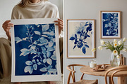 Cyanotype Floral Seamless Patterns, a Pattern Graphic by Ninterints (Thumbnail 7 of 18)