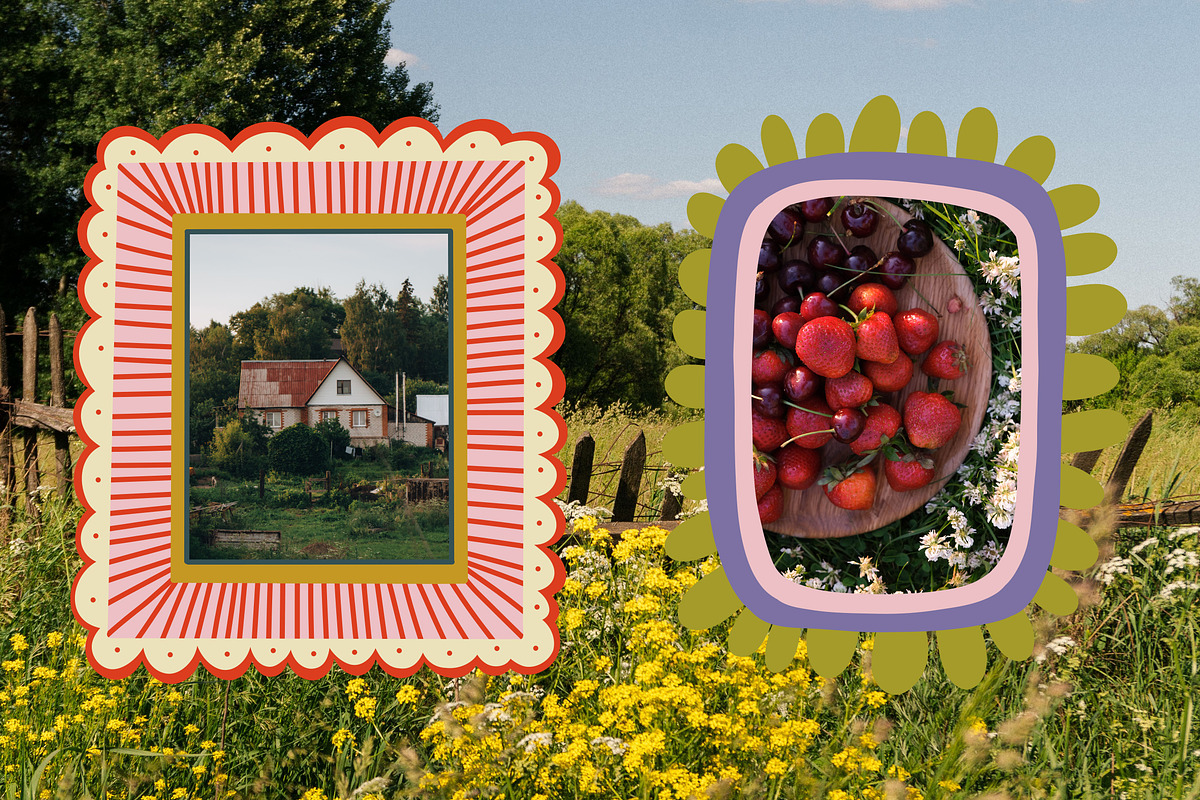 Whimsical decorative frames, a Decorative Illustration by Chikovnaya (Photo 2 of 13)