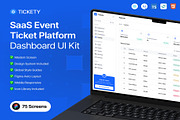 Tickety Coded SaaS Event Ticket, a React Template by Lumina_ui_ux202 (Thumbnail 1 of 7)