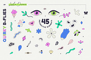 Quirky B-Flies - Clipart Collection, a Graphic by Leila Divine (Thumbnail 6 of 13)