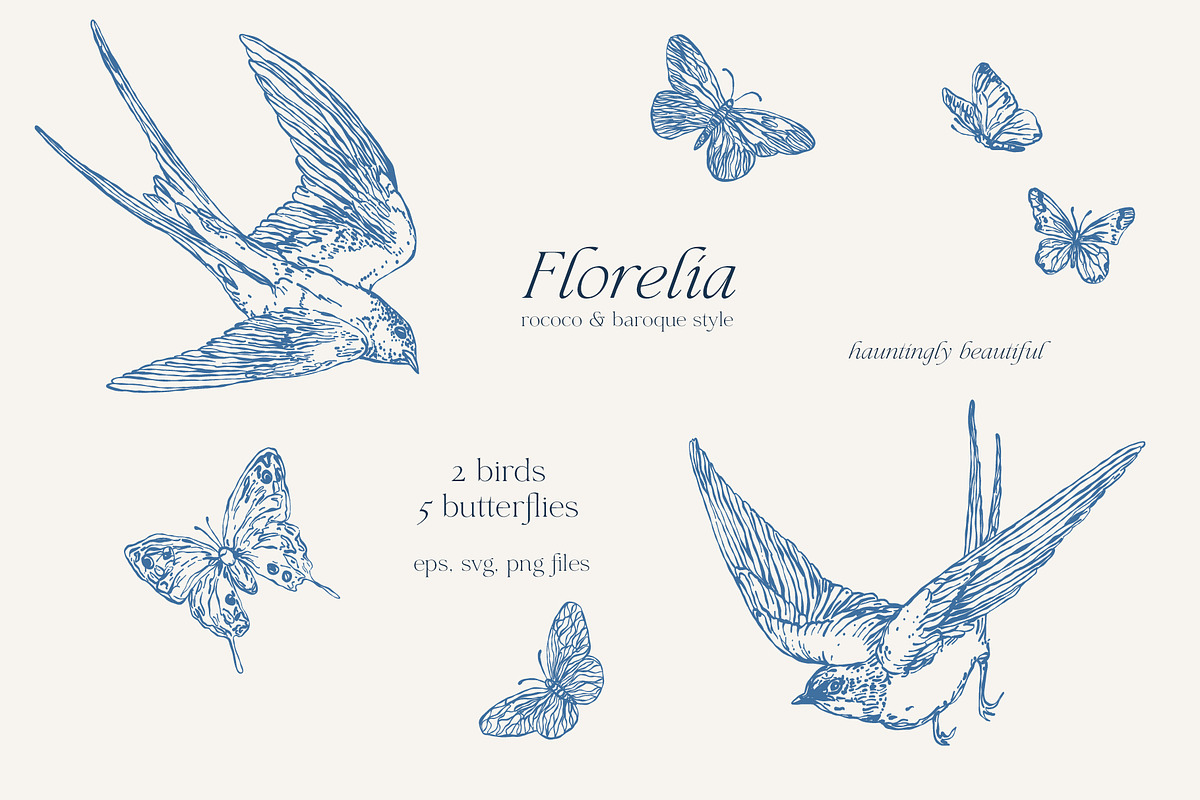 Vintage Floral Victorian Line Art, a Decorative Illustration by Madiwaso (Photo 6 of 9)