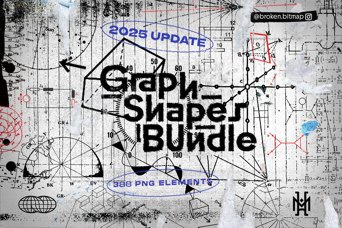 Graph Shapes Bundle - 128 MG, an Object Graphic by Broken Bitmap (Photo 1 of 12)