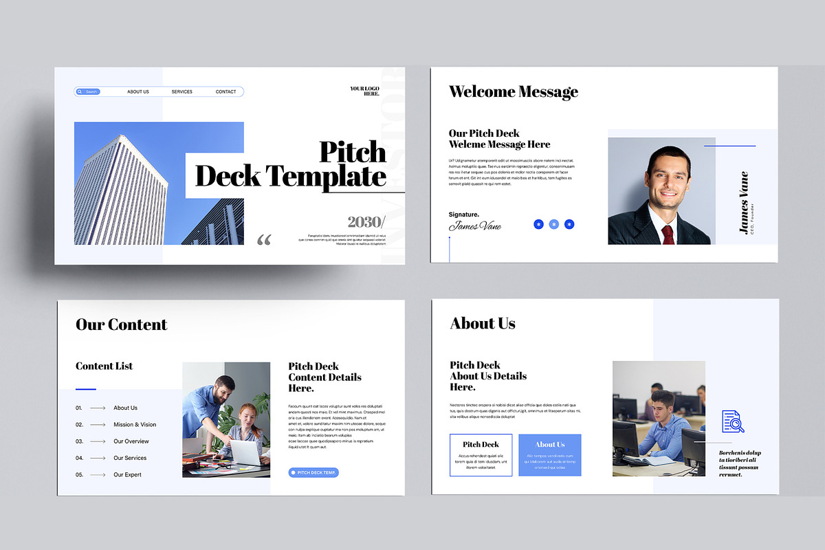 Pitch Deck Presentation Template, a Presentation Template by MightyDesign (Photo 2 of 8)