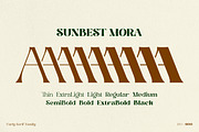 Sunbest Mora - Display Serif Font, a Serif Font by Ekahermawan (Thumbnail 2 of 14)