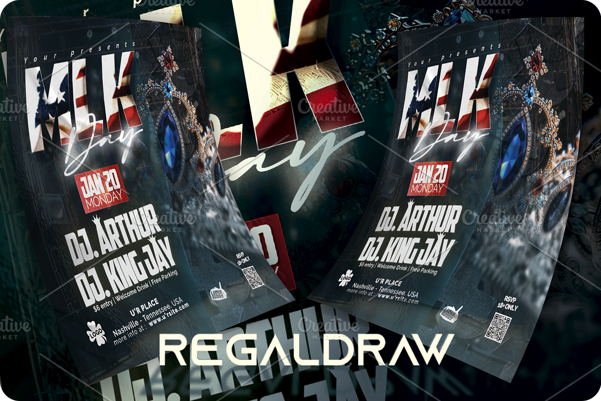 MLK Flyer, a Flyer Template by regalDRAW (Photo 2 of 3)