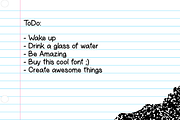 Composition Font + Extras, a Script Font by beto (Thumbnail 3 of 5)