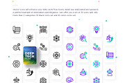 Deep Tech | 32 Icons Set, an Outline Icon by Marina Silence (Thumbnail 2 of 17)
