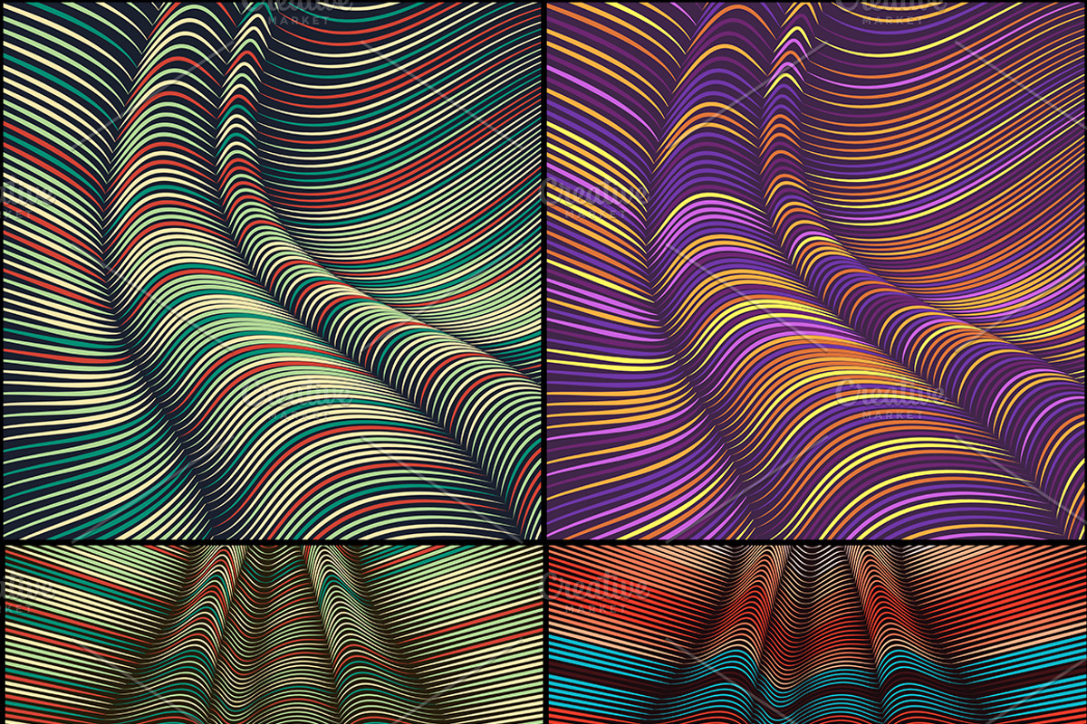 20 Flex Lines Backgrounds, a Texture Graphic by GarryKillian (Photo 3 of 5)