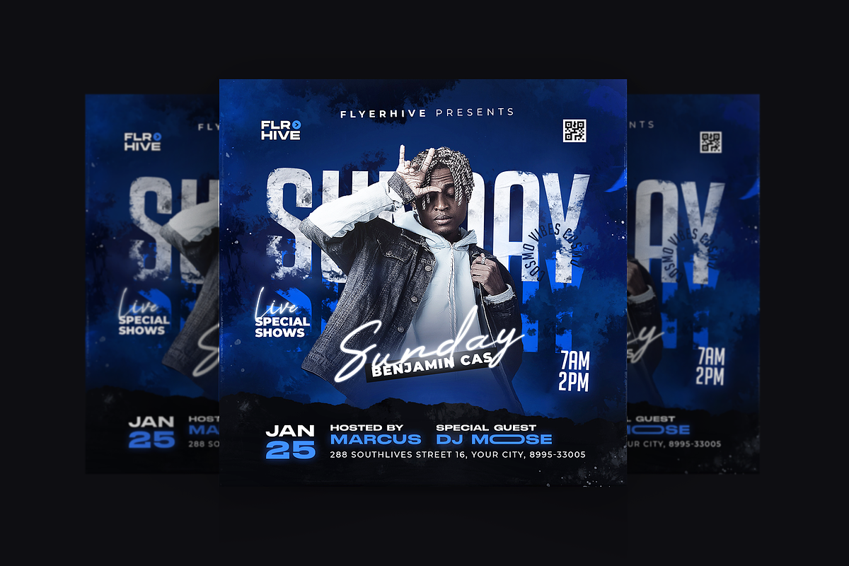 Party Flyer Template, a Flyer Template by FLYERHIVE (Photo 1 of 2)