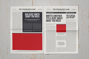 Classic A3 Newspaper Template