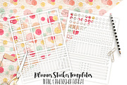 Planner Sticker Templates Photoshop, a Stationery Template by ClipartBrat Graphics (Thumbnail 1 of 5)