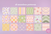 Brianna Retro Seamless Patterns, a Pattern Graphic by Emilie Cliche (Thumbnail 2 of 8)
