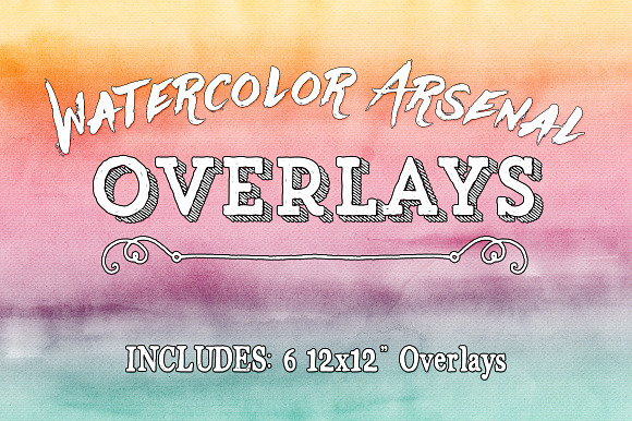 Watercolor Arsenal Overlays preview 5
