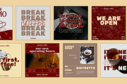 18 Editable Template Canva for Coffe, a Social Media Template by paulapedrazzini (Thumbnail 3 of 8)