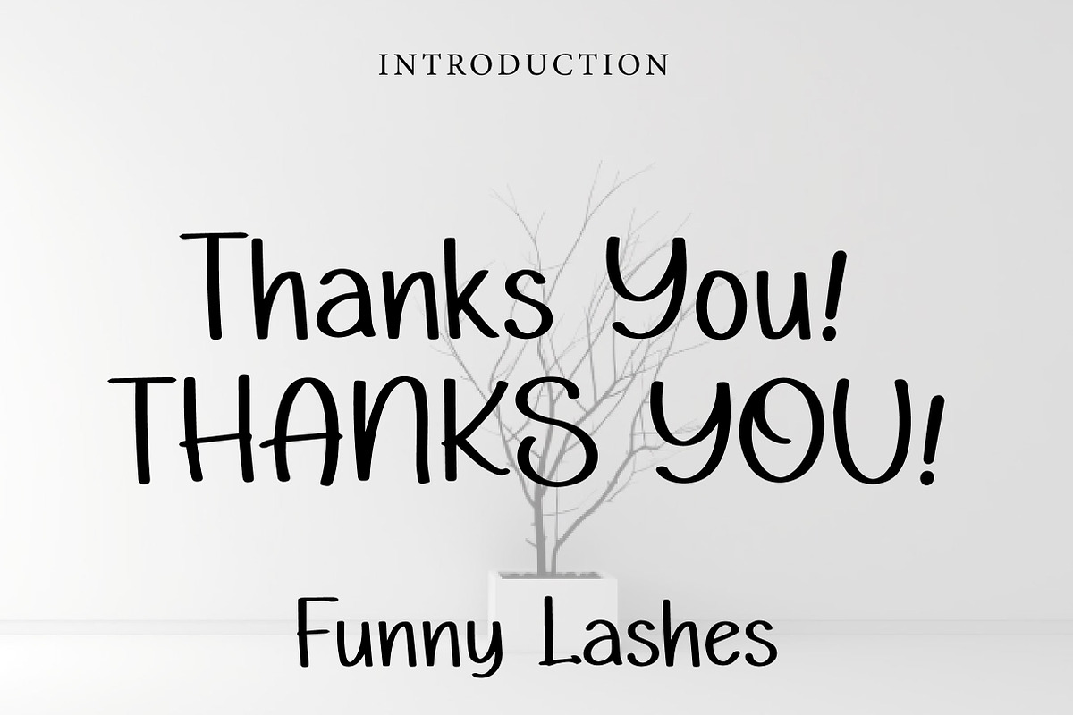 Funny Lashes, a Handwritten Font by Wow Magic (Photo 3 of 3)
