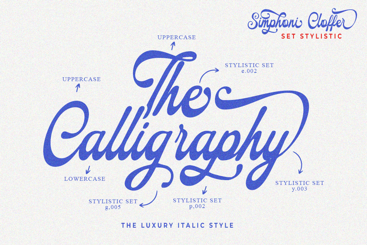 Simphoni Cloffer, a Script Font by IM Studio (Photo 4 of 11)
