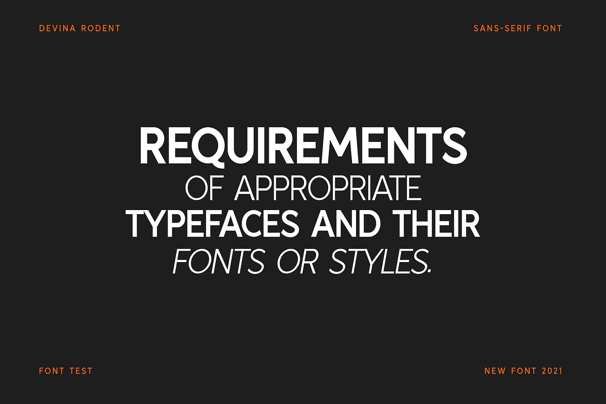 Devina Rodent Sans Serif Font, a Sans Serif Font by UICreative (Photo 4 of 5)
