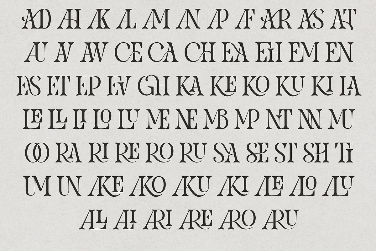 Pakoshe – Serif Font, a Serif Font by NDNL Studio (Photo 8 of 9)