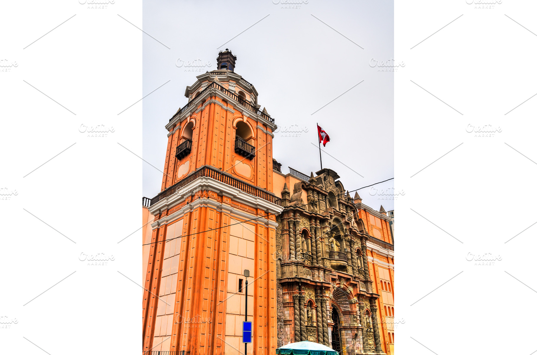 Basilica of La Merced in Lima, Peru, an Architecture Photo by Leonid Andronov
