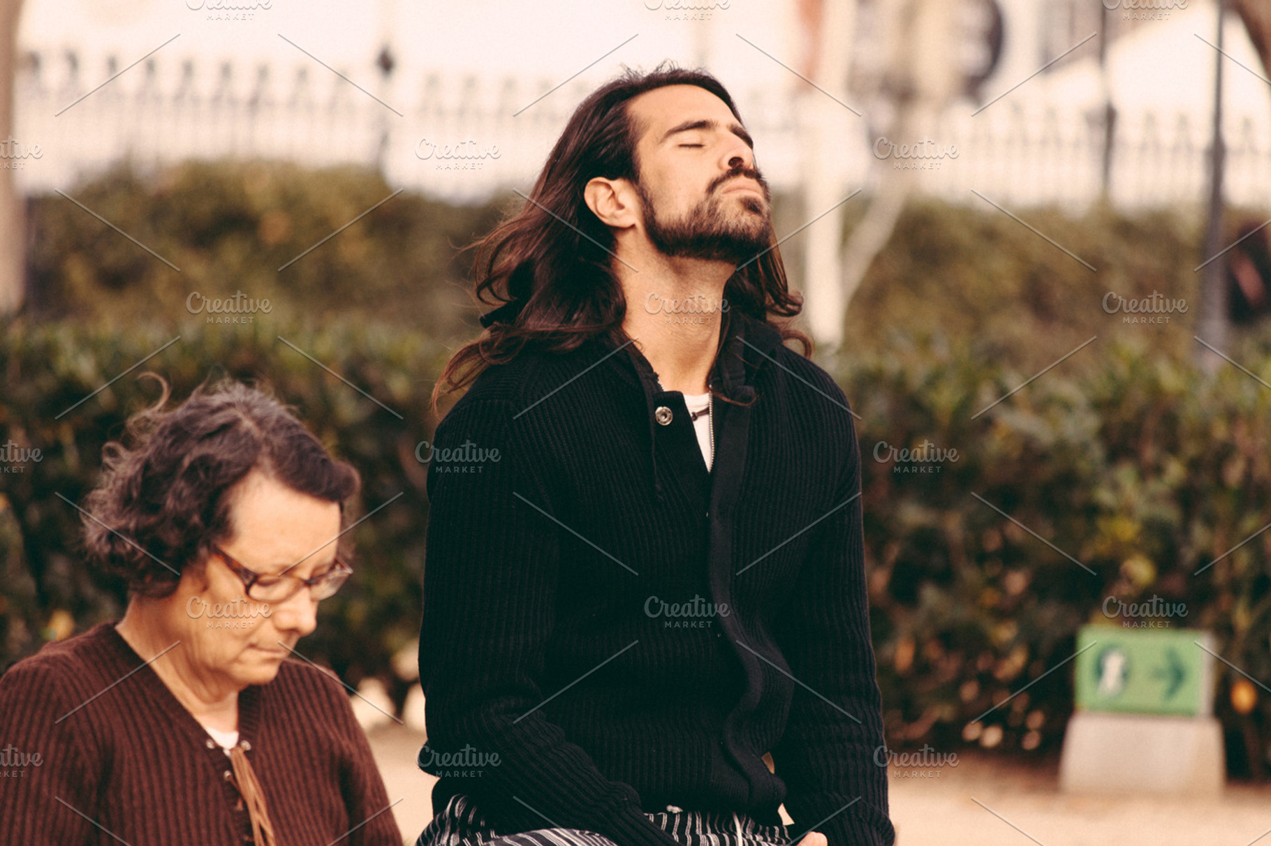 Outdoor Meditation Stock Picture