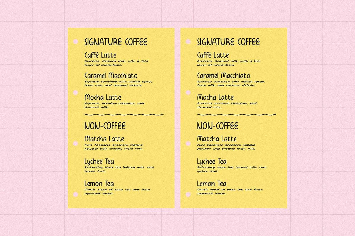 Eatwos - Quirky Font, a Handwritten Font by ™Creasi (Photo 3 of 6)