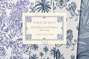 TOILE DE JOUY vector patterns set, a Seasonal Illustration by FleurArt (Thumbnail 1 of 8)