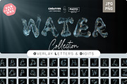 Floating Water Letters Overlays, a Symbol Font by PhotoSpirit (Thumbnail 1 of 8)