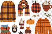 Cozy Fall Set - 15 PNG, EPS, SVG, a Seasonal Illustration by Whimsy Brush Studio (Thumbnail 8 of 9)