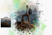 Classic Watercolor FX — Ps Action, an Action Add-On by Studio Retouch (Thumbnail 4 of 12)
