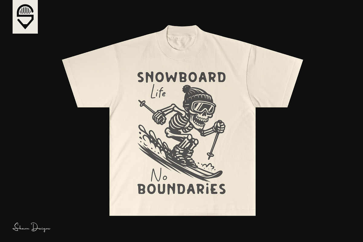 Snowboard Skeleton Design, a Sport Illustration by shaondesigns (Photo 4 of 4)