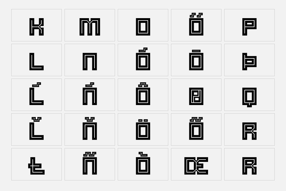 Raster - Block Font preview 7