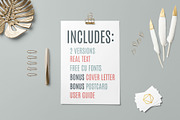 Resume & Cover Letter Templates, a Resume Template by Khara Plicanic (Thumbnail 2 of 6)