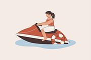 Lifeguard Beach Illustration, an Object Graphic by Jump Studio (Thumbnail 3 of 16)