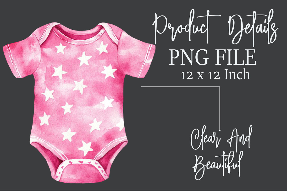 4th of July Pink Baby Nursery Clipar, an Illustration by Rose Art (Photo 7 of 7)