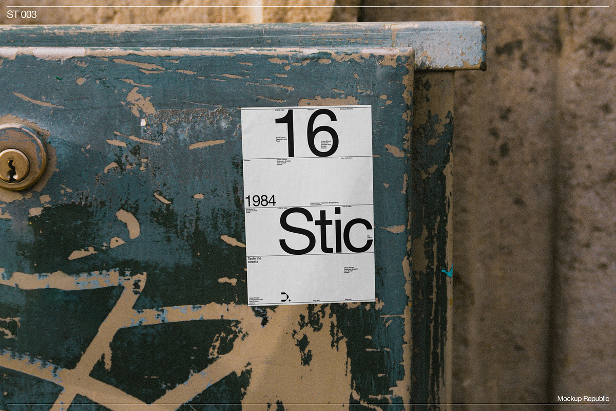 Sticker Mockup 003, an Advertising Mockup by Burmess (Photo 1 of 3)
