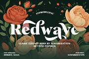 Redwave – Stylish Serif Font, a Serif Font by Almarkhatype (Thumbnail 1 of 11)
