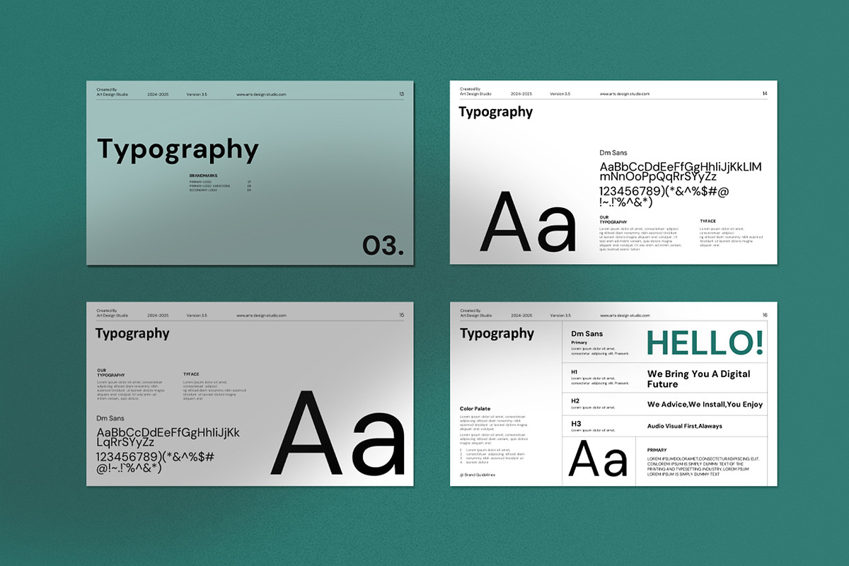 Brand Guidelines Presentation, a Presentation Template by Dream-Lab (Photo 6 of 10)