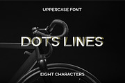 Dots Lines. Display font, 8 styles., a Font by lisa_kalev (Thumbnail 10 of 11)